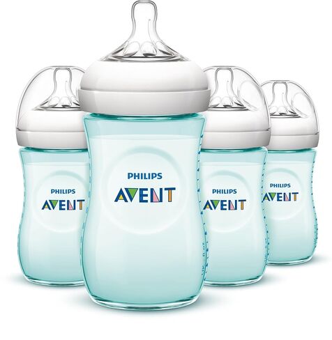 Philips AVENT Natural Bottle, Teal, 9 Ounce, 4 Count in Kuwait