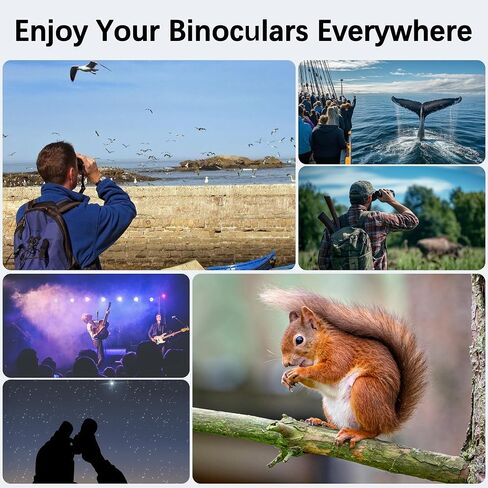 15x56 UHD Binoculars for Adults High Powered with Phone Adapter and Tripod, Super Powerful BAK4 Prism Waterproof Binoculars for Hunting Stargazing Bird Watching Hiking Safari Travel Sports in Kuwait