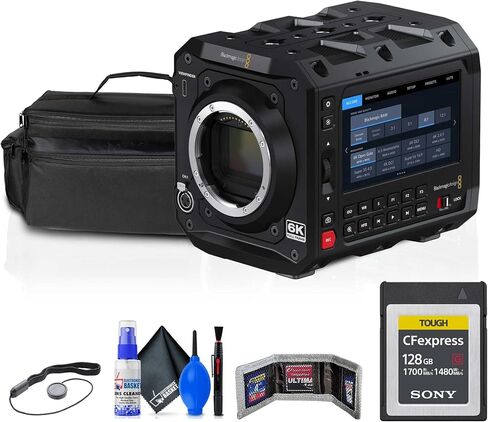 Blackmagic Design Pyxis 6K Full-Frame Cinema Box Camera (Canon EF) (CINECAMCPYXD60LFEF) + 128GB CFexpress Type B Card + Case + Cleaning Kit + Card Wallet + Lens Cap | For Filmmaking & Video | Includes 128GB CFexpress Card + Case + Cleaning Kit + Card Wall in Kuwait