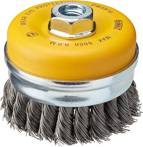 DEWALT Wire Cup Brush, Knotted, 4-Inch (DW4916) in Kuwait
