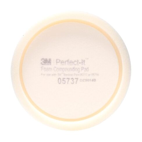 3M Perfect-It Foam Compounding Pad, 05737, Single Sided, 8 in | 1 Pad; Hook and Loop; Compounding Pad for Automotive in Kuwait