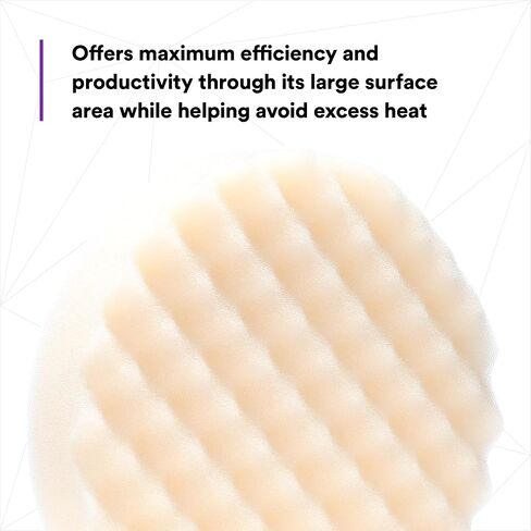 3M Perfect-It Foam Compounding Pad, 05737, Single Sided, 8 in | 1 Pad; Hook and Loop; Compounding Pad for Automotive in Kuwait