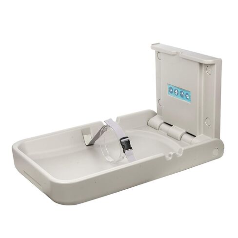 Baby Changing Diaper Station Wall-Mount: Vertical Baby Changing Table | Sturdy & Durable- with Safety Straps for Commercial Restrooms in Kuwait