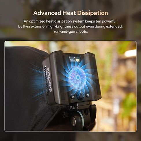 GODOX ML40BI 40W COB LED Video Light,Bi-Color 2800k-6500K Built-in Battery | Handheld Portable Lighting,28,000 Lux with Reflector,App/NFC,with Magnetic Attraction for Vlog Live Streaming Photography in Kuwait