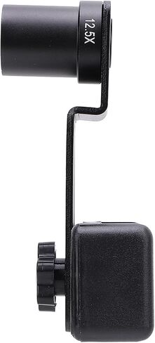 Tangxi Microscope Lens Smartphone Adapter, 12.5X Eyepiece Magnification up to 500X, with Built in Optical Glass for Clear Imaging, for Smartphones and Microscope Eyepiece Tubes in Kuwait