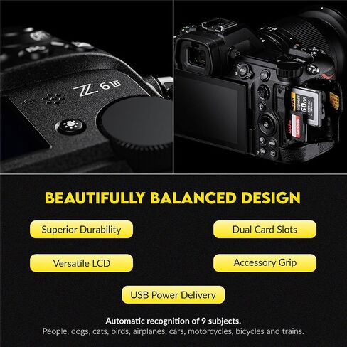 Nikon Z6III Mirrorless Camera with FTZ II Adapter | 24.5MP full frame sensor with 6K internal RAW and FTZ II adapter for photography, videography and low light in Kuwait