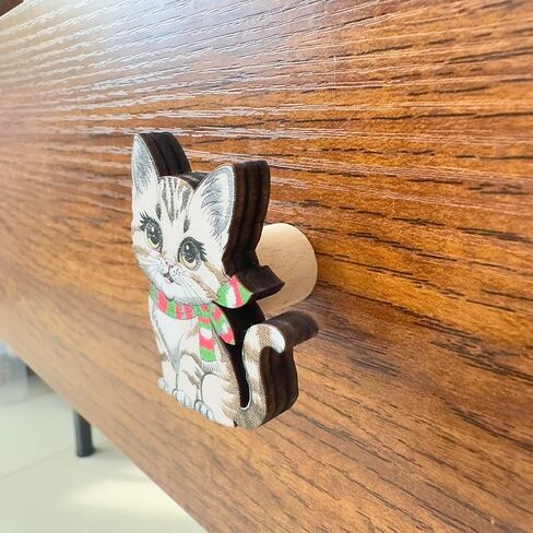 6Pack Wooden Cute Kids Woodland Animals Lion Elephant Fox Cabinet Dresser Drawer Knob Handle Nursery Closet Cupboard Drawer Knobs Pulls in Kuwait