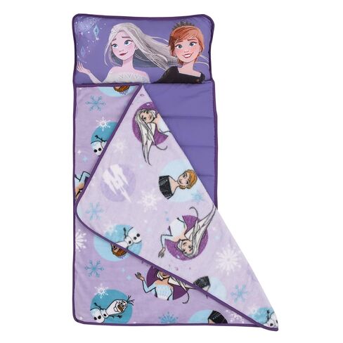 Disney Frozen Winter Cheer Lavender, Aqua, Green and White, Anna, Elsa and Olaf Toddler Nap Mat in Kuwait