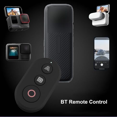 LICAEVEY Wireless Camera Remote Control, Portable BT Rechargeable Camera Controller, Support 25m Range for Action Cameras GP 8-13 X2-X5 GO3 in Kuwait