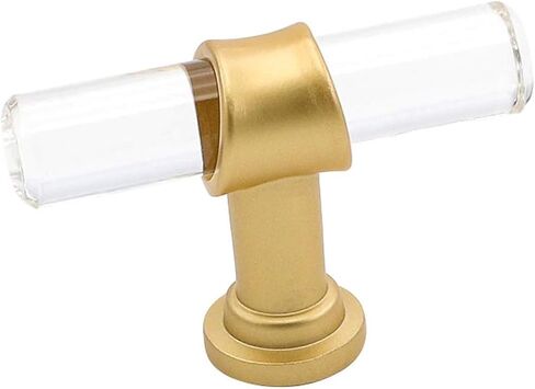 Goldenwarm 20Pack Gold Knobs for Dresser Kitchen Cabinet Knobs Brushed Brass Drawer Pull Handles Furniture Door Hardware - LS201GD Single Hole Handles Brushed Gold T Bar Hardware Stainless Steel in Kuwait