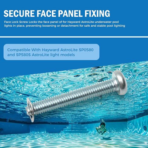 SPX0580Z1 Face Lock Screw Replacement for Hayward Astrolite SP580 Series Underwater Lights - Light Lock Screw, Includes Fastener in Kuwait