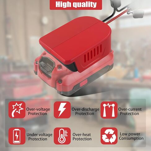2 Packs Power Wheel Adapter for Craftsman V20 20V Battery with Fuse & Wire terminals & 14 Gauge Wire, Good Power Convertor for DIY Ride On Truck, Robotics and RC Toys in Kuwait