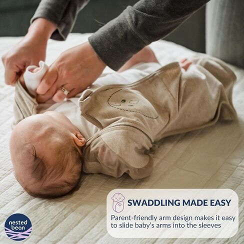 Nested Bean Air 6-in-1 Adaptable Baby Sleep Sack - Unweighted - Comfort & Safety for Natural Sleep, Preferred Arm Position Reduces Startle Reflex, Better for Baby, NB (7-13lbs) Night Sky in Kuwait