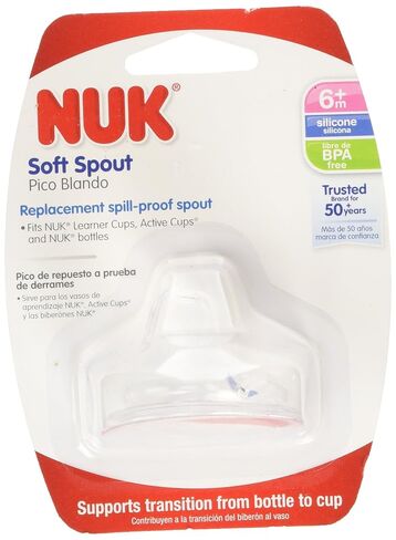NUK Replacement Silicone Spout, Clear Pack of 2 in Kuwait