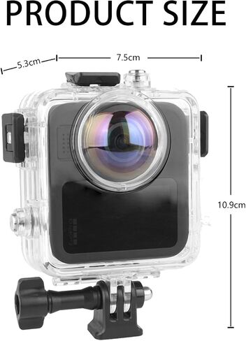 Waterproof Housing Case for Gopro Max 2, 50m/164ft Waterproof Camera Underwater with Bracket for GoPro MAX 2 Case, Go Pro Max Accessories in Kuwait