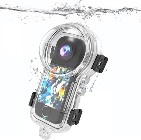 Coyktonty Invisible Dive Case for Insta360 X4 Air,196ft/60M Waterproof Housing with Bracket Mount Adapter Accessories in Kuwait