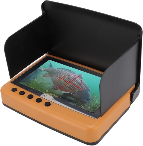 Sorandy Underwater Fishing Camera, 5MP 1080P FHD with 4.5 in 1500 Nit OLED Screen, 220 Degree Wide Angle Lens Night 25m Cable 12 Hour Battery for Boat Kayak Lake Ice Fishing in Kuwait