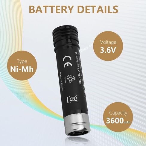 2-Pack 3.6V 3.6Ah Replacement for Black and Decker 3.6v Battery Ni-Mh | Versapak Gold VP100 VP100C VP105 VP105C VP110 VP110C VP143 Vp142 Vp7240 Model Power Tools in Kuwait