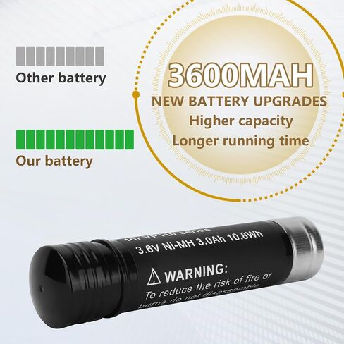2-Pack 3.6V 3.6Ah Replacement for Black and Decker 3.6v Battery Ni-Mh | Versapak Gold VP100 VP100C VP105 VP105C VP110 VP110C VP143 Vp142 Vp7240 Model Power Tools in Kuwait