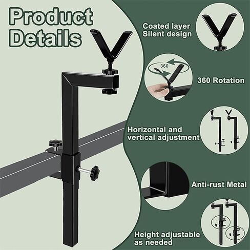 Light Stands for Photography Height Adjustable Portable Light Stand | Selfie Holder Bracket for Outdoor Camping Hiking Travel Backpacking Tent Adventure Climbing Picnic in Kuwait
