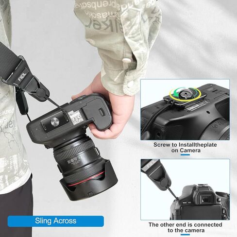 FIEIL 6-Pack Quick Anchor Connectors Camera Strap (4Pcs*Rope Diameter 0.07 inch+2Pcs*Rope Diameter 0.024 inch) in Kuwait