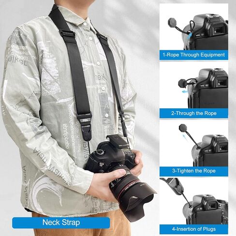 FIEIL 6-Pack Quick Anchor Connectors Camera Strap (4Pcs*Rope Diameter 0.07 inch+2Pcs*Rope Diameter 0.024 inch) in Kuwait
