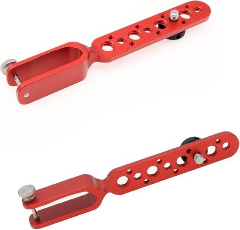 Expansion Arm Bracket for DJI Ronin 2 Gimbal Tilt Axis to DJI Teradek Bolt Bond Vaxis Video Transmission Transmitter Receiver, 1/4"-20 3/8"-16 M3 Threads Red in Kuwait