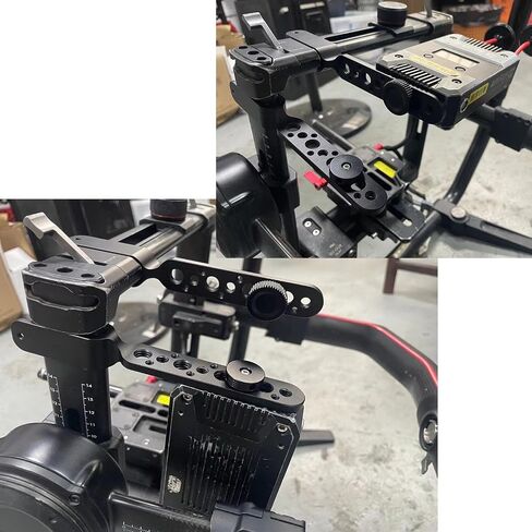 Expansion Arm Bracket for DJI Ronin 2 Gimbal Tilt Axis to DJI Teradek Bolt Bond Vaxis Video Transmission Transmitter Receiver, 1/4"-20 3/8"-16 M3 Threads Red in Kuwait