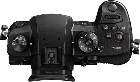 PANASONIC LUMIX GH5 Body 4K Mirrorless Camera, 20.3 Megapixels, Dual I.S. 2.0, 4K 422 10-bit, Full Size HDMI Out, 3 Inch Touch LCD, DC-GH5KBODY (USA Black) (Renewed) in Kuwait