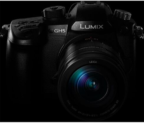 PANASONIC LUMIX GH5 Body 4K Mirrorless Camera, 20.3 Megapixels, Dual I.S. 2.0, 4K 422 10-bit, Full Size HDMI Out, 3 Inch Touch LCD, DC-GH5KBODY (USA Black) (Renewed) in Kuwait