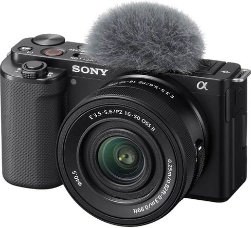 Sony ZVE10KB 16-50mm Vlog Camera with Interchangeable Lens - Black (Renewed) in Kuwait