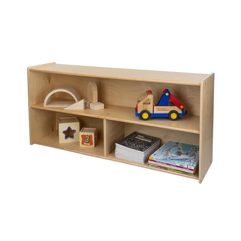 Contender Kids Storage Organizer for Toys, Games, Art, and Books, 2 Shelves, Wood Furniture for Toddlers, Children, Daycare, Classroom, 47-inch Width in Kuwait