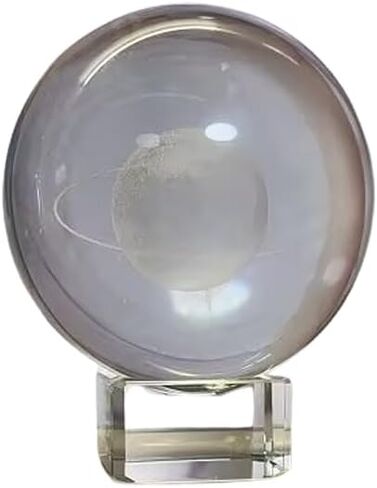 40mm Square Clear Glass Crystal Ball Display Base Stand | for 50-80mm Spheres, Anti-Scratch, Photography Prop, Desktop Decor in Kuwait
