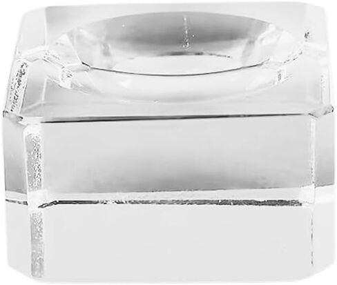 40mm Square Clear Glass Crystal Ball Display Base Stand | for 50-80mm Spheres, Anti-Scratch, Photography Prop, Desktop Decor in Kuwait