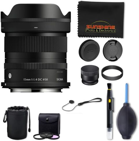 Sigma 15mm f/1.4 DC Contemporary Lens for Canon RF | Equipped with 13 elements in 11 groups, Its wide f 1.4 aperture allows you to capture bright in Kuwait