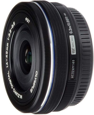 OM SYSTEM Olympus M.Zuiko Digital 14-42mm F3.5-5.6 EZ Black for Micro Four Thirds System Camera, Compact 3X Zoom Lens in Kuwait