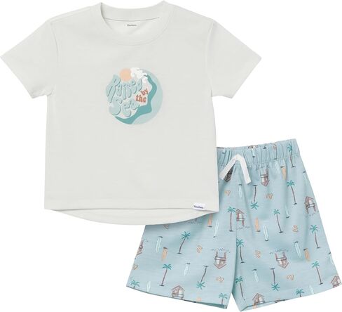 Gerber Baby Boys 2 Piece Pajama Set (Short Sleeve Top & Shorts) in Kuwait