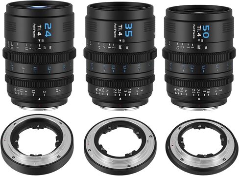 SIRUI VP-1 Vision Prime 1 T1.4 Full Frame Cine Lens, 24mm Manual Focus Cinema Lens with Pre-Installed E Mount, Interchangeable RF/Z/L Mounts (Metal Gray) in Kuwait
