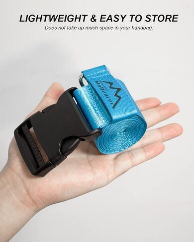 Car Seat Travel Belt Car Seat Travel Strap to Convert Kid Car Seat and Carry-on Luggage into an Airport Car Seat Stroller,Safe Travel Solution for Transport (Blue, Large-1) in Kuwait