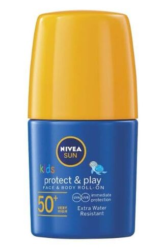 NIVEA Kids Protection & Care Roll-On Sun Lotion 50 ml / 1.69 fl oz – Portable Roll-On Format, Extra Water Resistant, Lightweight Texture, Easy Application for Children in Kuwait