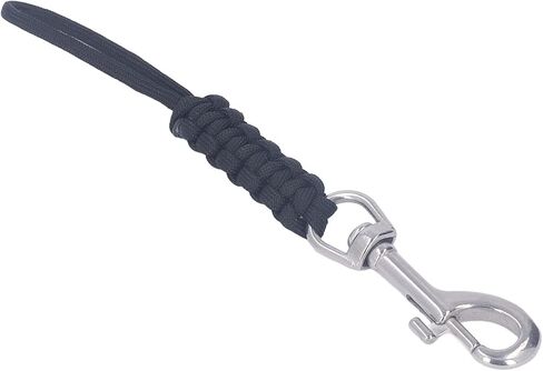 Diving Lanyard Multifunctional Strong Durable Underwater Camera Housing Carrying Lanyard for Diving Photography Stainless Steel 1x (Black) in Kuwait