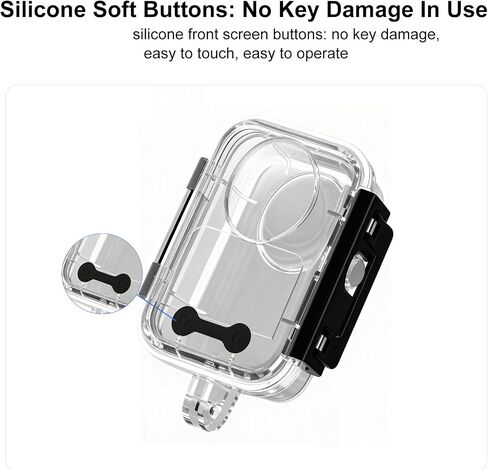 Waterproof Transparent Protective Shell for DJI Osmo 360,45M Depth Scratch Resistant Tempered Glass Lens Cover Underwater Protective Case for DJI Osmo 360 Snorkeling Diving Accessory in Kuwait