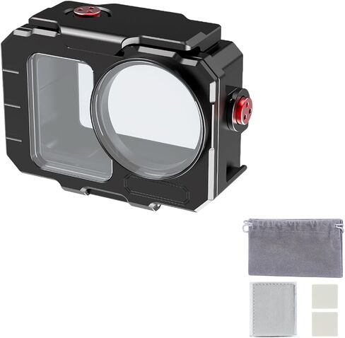 Aluminum OSMO Action 6 Dive Case, Underwater Waterproof 263FT/80M | Protective Housing Shell for DJI OSMO Action 6 Camera with Bracket Accessories in Kuwait