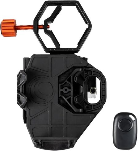 Celestron NexGO DX Adapter with Bluetooth Remote for Telescope Eyepiece | Telescope Phone Adapter, Bluetooth Camera Remote, Use with Telescopes, Binoculars & Spotting Scopes, Capture Photos & Video in Kuwait