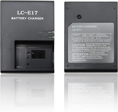 LC-E17 Battery Charger for LP-E17 Battery | Compatible with Canon EOS R8, R10, R50, RP, 200D, 250D, 750D, 760D, 800D, 850D Cameras in Kuwait