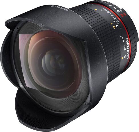 Samyang SY14M 14mm F2.8 Full Frame Ultra Wide Angle Lens, Canon-EF | Wide-angle lens captures expansive landscapes, architecture and interiors with outstanding image quality. in Kuwait