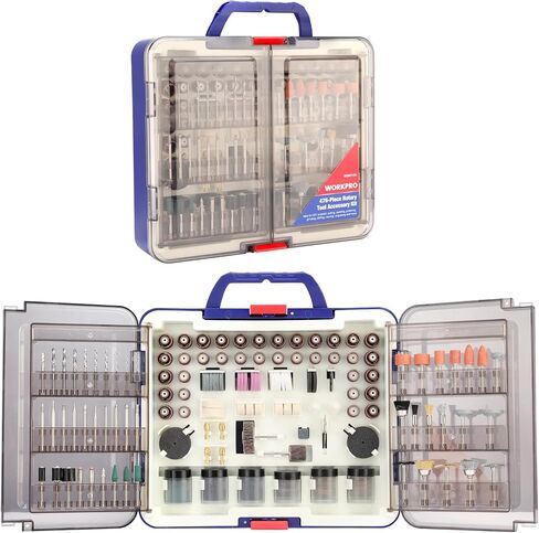 WORKPRO 476PCS Rotary Tool Accessories Kit, 1/8" Shank Rotary Tool Bits | Universal Attachments for Easy Cutting, Sanding, Grinding, Carving, Polishing, Drilling and Engraving in Kuwait