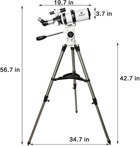 Gskyer Telescope, Telescopes for Adults, 80mm AZ Space Astronomical Refractor Telescope Kids, Adults Astronomy, German Technology Scope in Kuwait