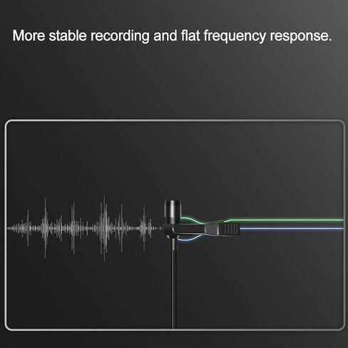 Mobile Phone Microphone Lavalier Clipon HighFidelity MIC for Vlogging and Live Broadcasting 1.5m (Applicable to (3.5mm Headphone Jack)) in Kuwait