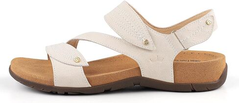BCSTUDIO Women's Comfortable Leather Orthopedic Sandals with Arch Support | Summer Orthotic Sandals with Adjustable Strap, Open Toe, Non-slip Outsole for Women Vacation, Walking, Travel, Office in Kuwait